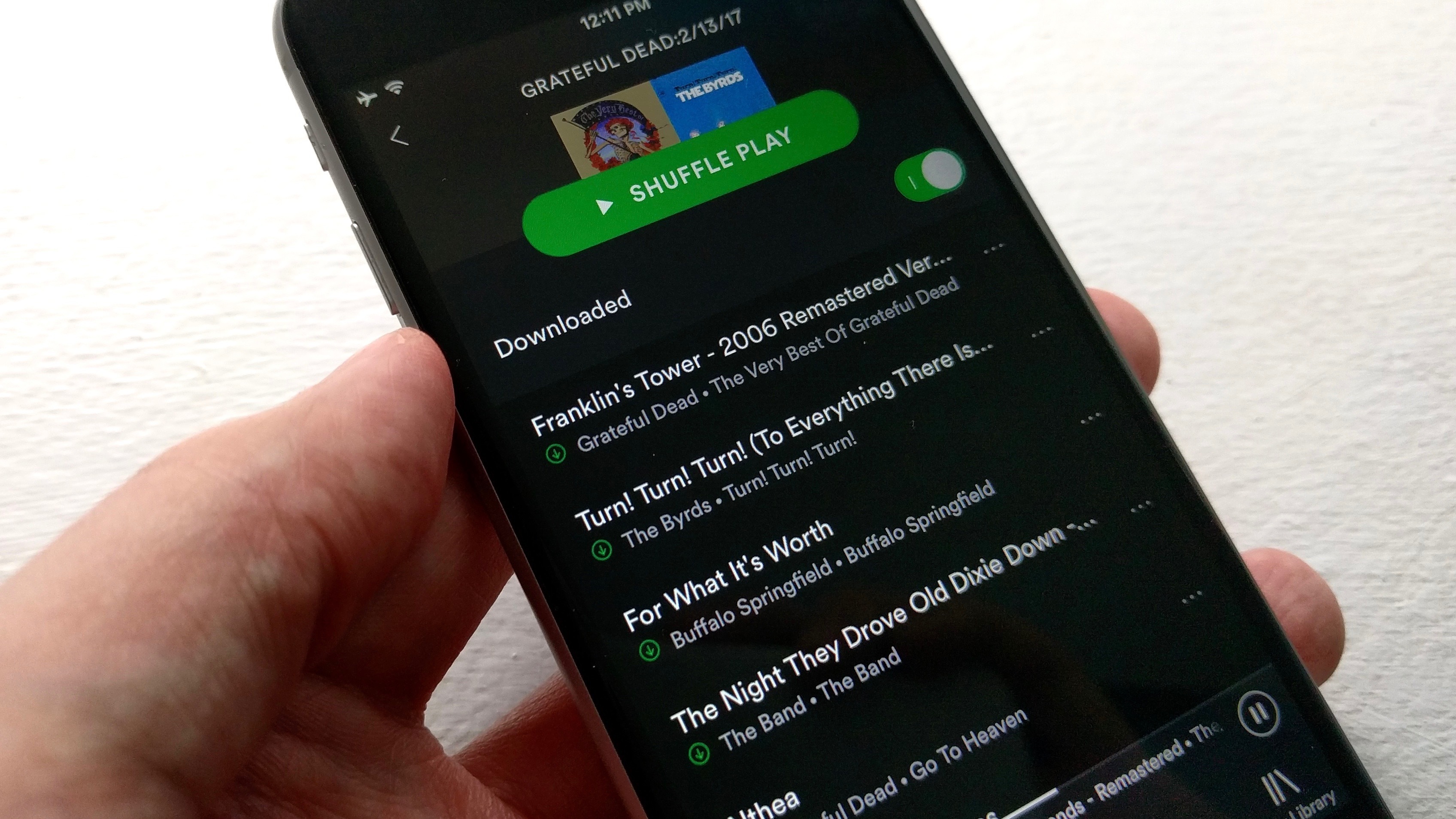 Spotify download music cellular